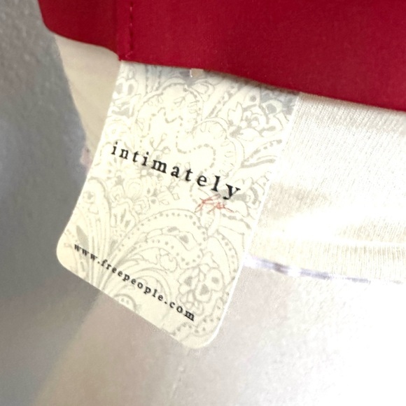 NEW, Intimately Free People FP Notched Lily Scuba Sexy Bralette Red Size Large - Picture 10 of 13